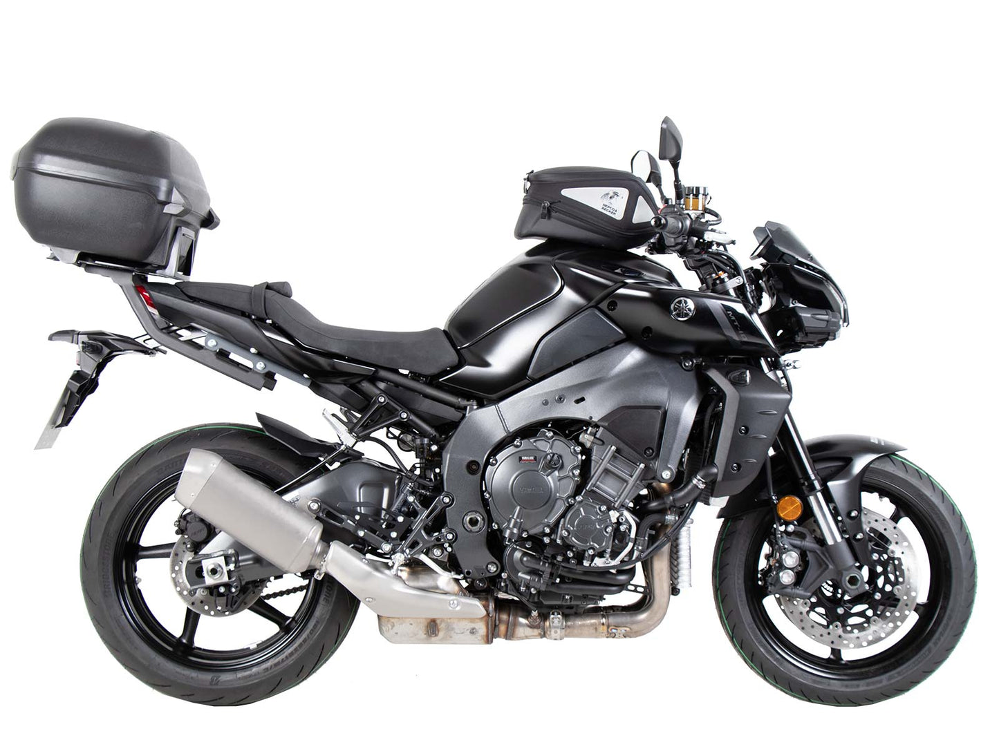 Hepco & Becker Alurack top case carrier anthracite/black for Yamaha MT-10 (2022-2024)