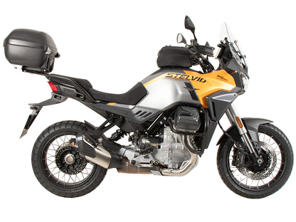 Hepco & Becker Alurack top case carrier black for combination with original rear rack for Moto Guzzi Stelvio (2024-)