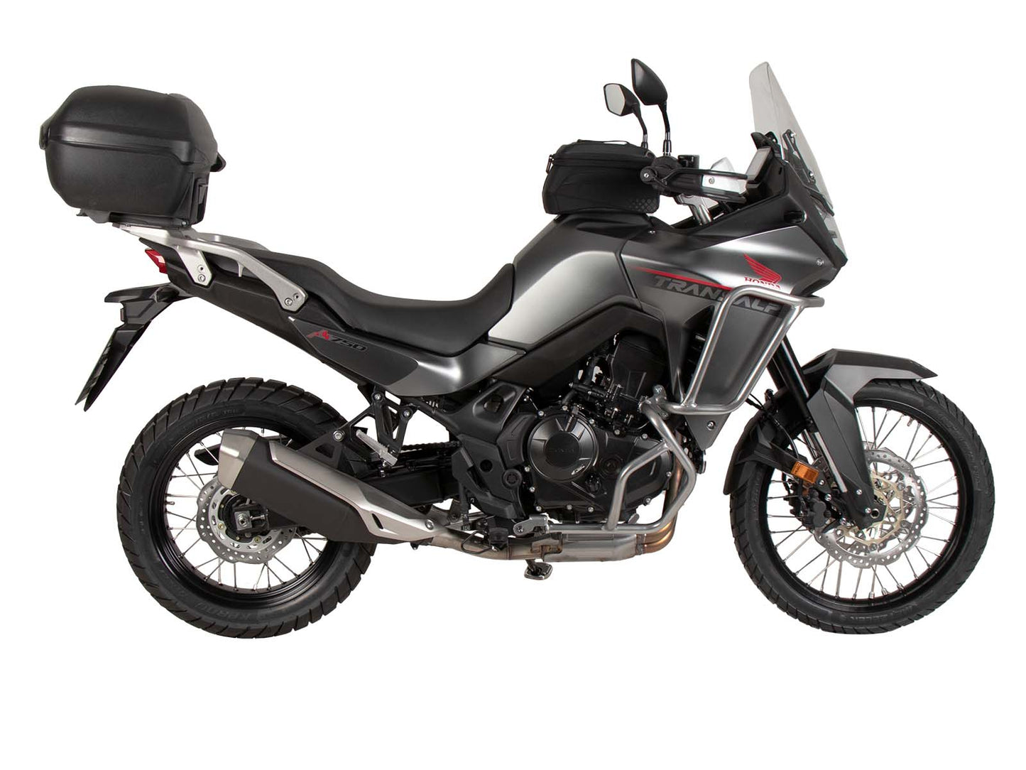 Hepco & Becker Alurack top case carrier black for combination with original rear rack for Honda XL 750 Transalp (2023-2024)