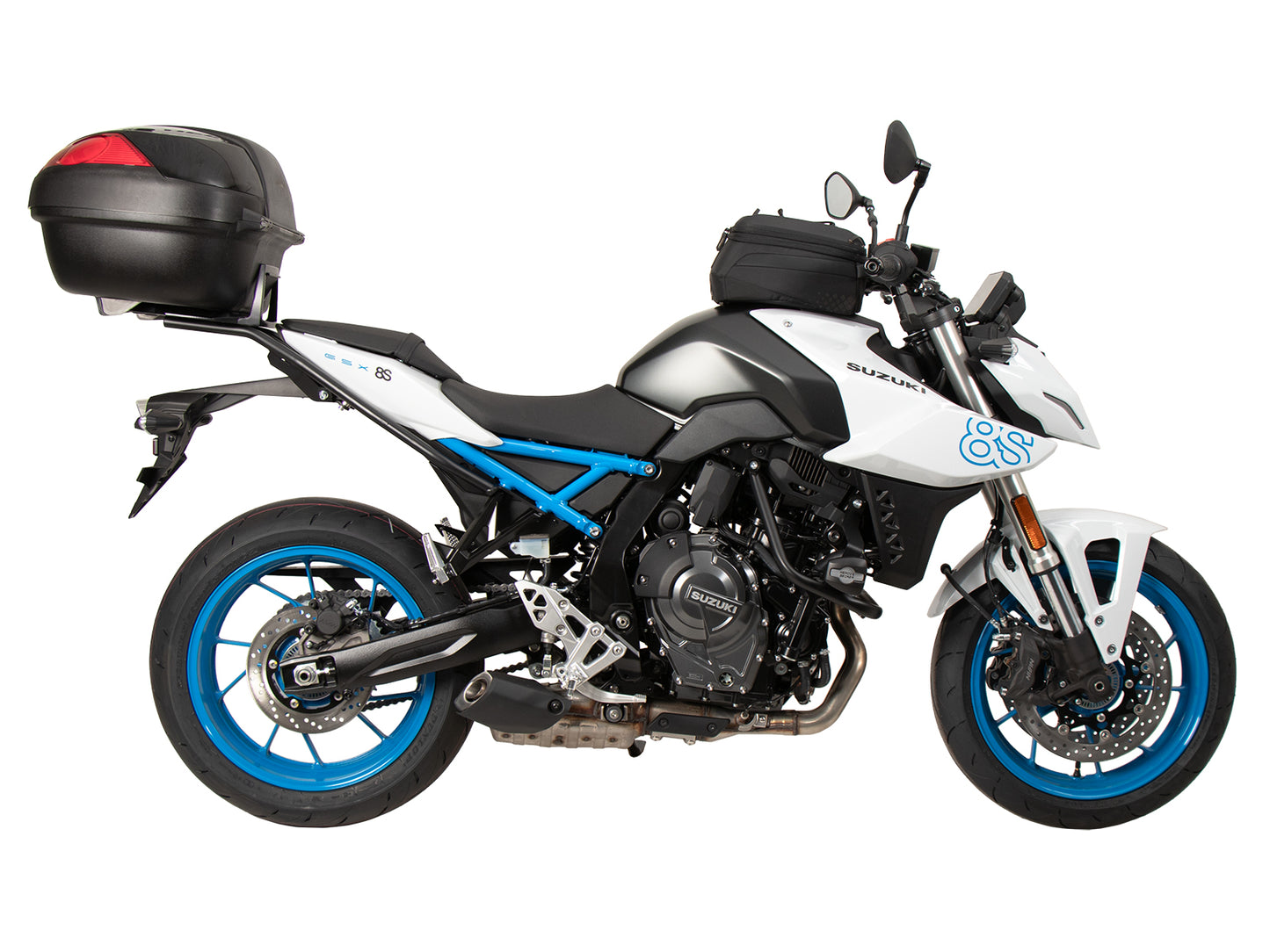Hepco & Becker Alurack top case carrier black for Suzuki GSX-8S (2023-)
