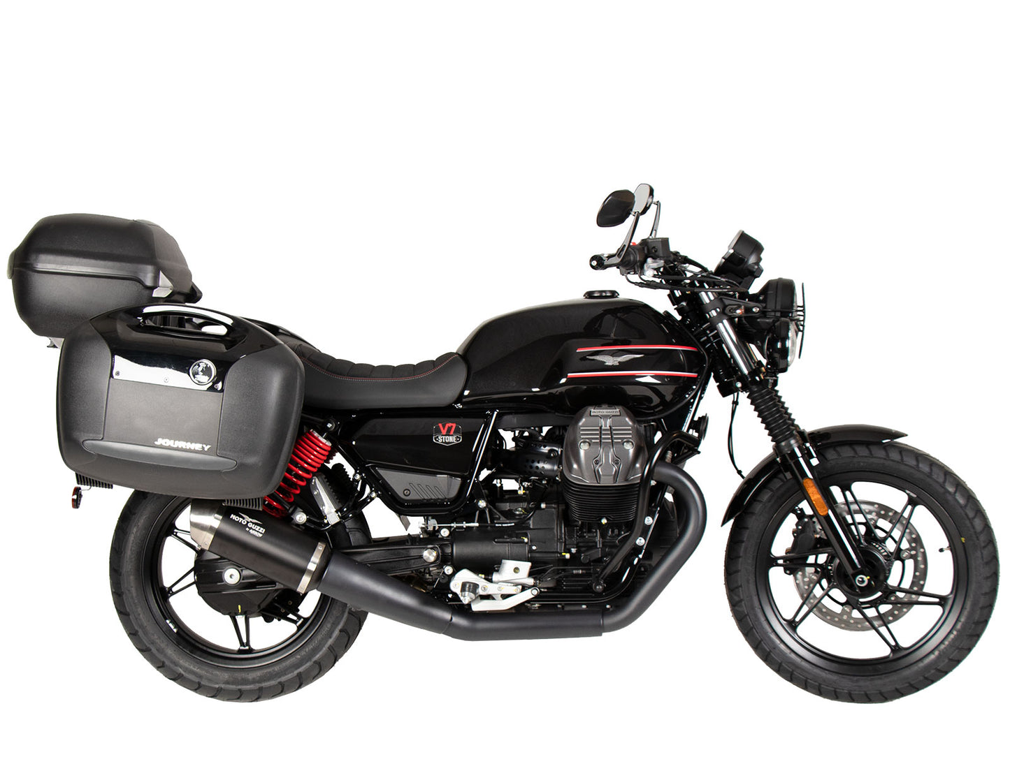 Hepco & Becker Sidecarrier permanent mounted black for Moto Guzzi V7 Stone Special Edition (850ccm) (2022-2023)