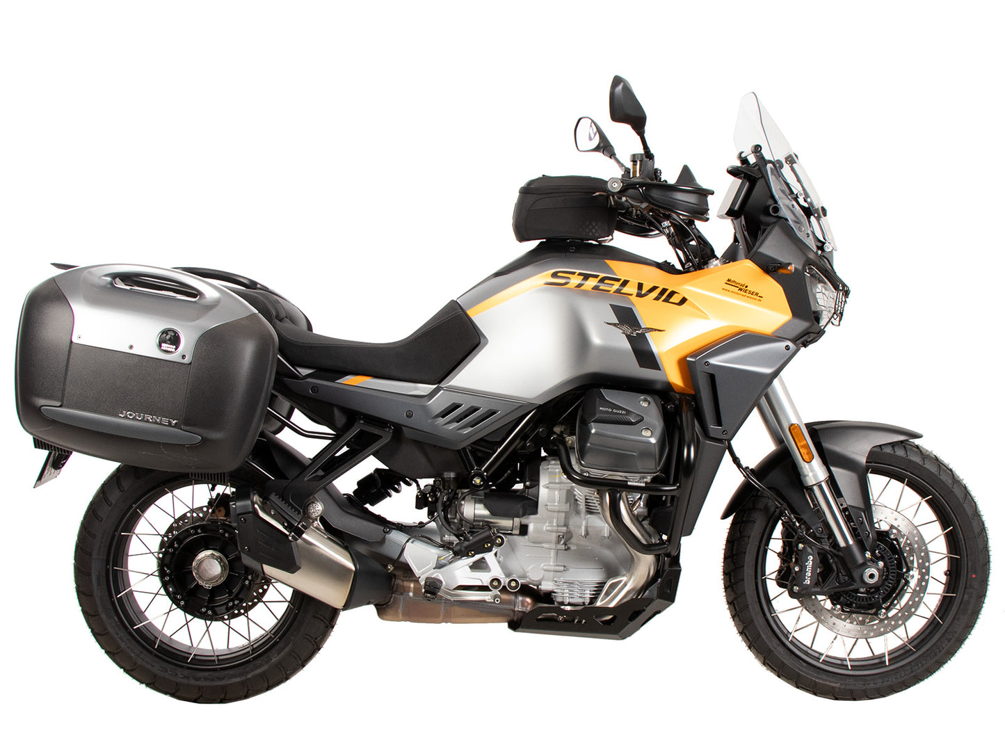 Hepco & Becker Sidecarrier permanent mounted black for Moto Guzzi Stelvio (2024-)