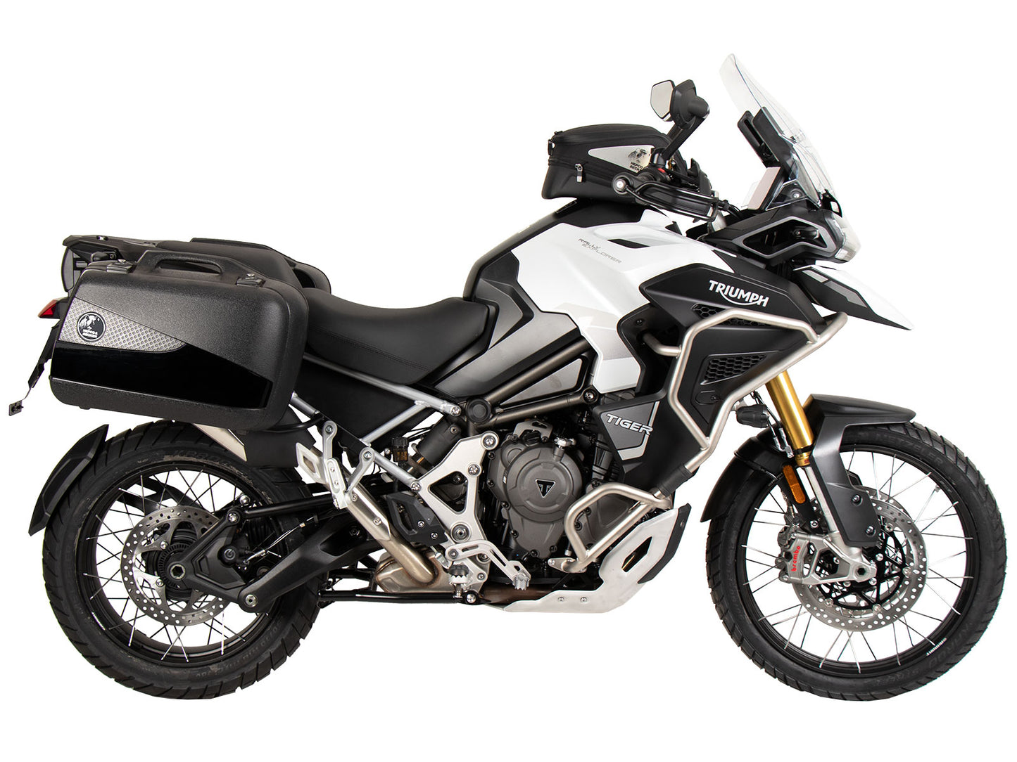 Hepco & Becker Sidecarrier permanent mounted black for Triumph Tiger 1200 Rally Explorer / GT Explorer (2022-)