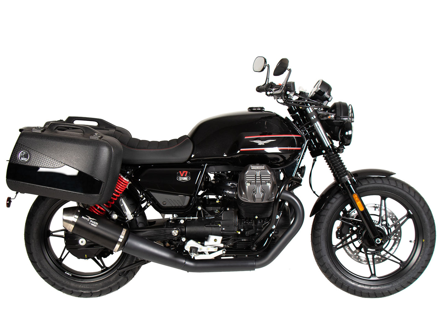 Hepco & Becker Sidecarrier permanent mounted black for Moto Guzzi V7 Stone Special Edition (850ccm) (2022-2023)