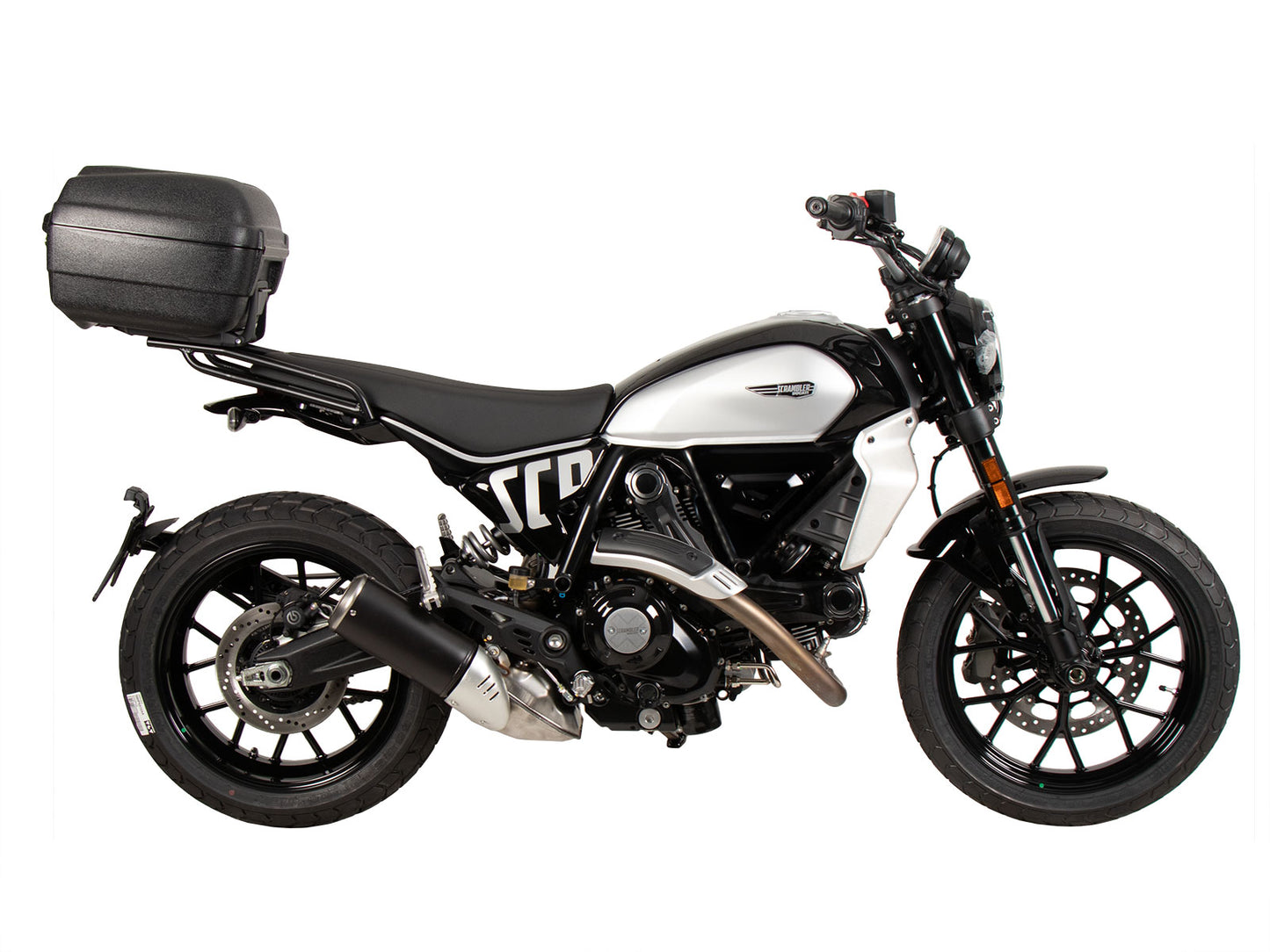 Hepco & Becker Alurack top case carrier black for Ducati Scrambler 800 Icon / Dark (2023-)