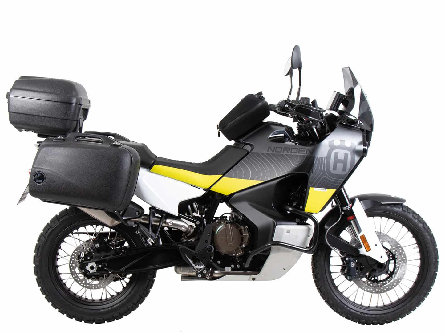 Hepco & Becker Alurack top case carrier black for combination with original rear rack for Husqvarna Norden 901 / Expedition (2022-)