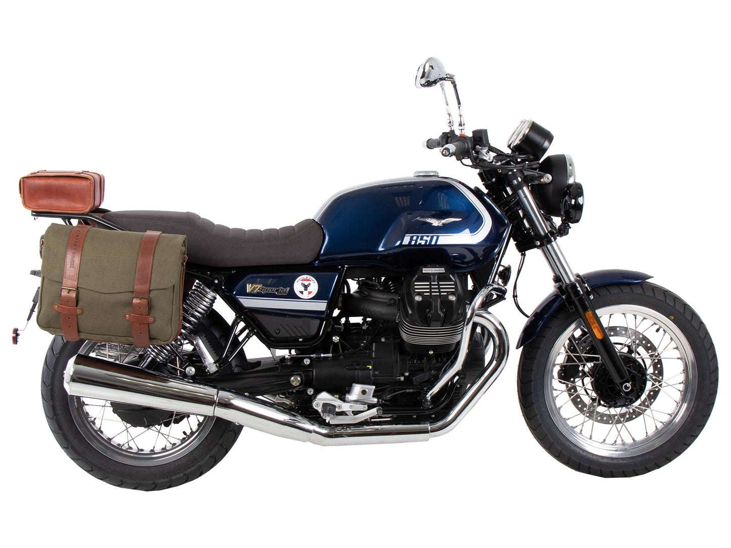 Hepco & Becker C-Bow sidecarrier black for Moto Guzzi V7 Special/Stone/Centenario (850 ccm) (2021-2024)