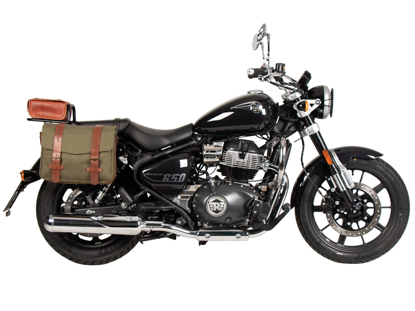 Hepco & Becker Topcase carrier tube-type black for Royal Enfield Super Meteor 650 (2023-)