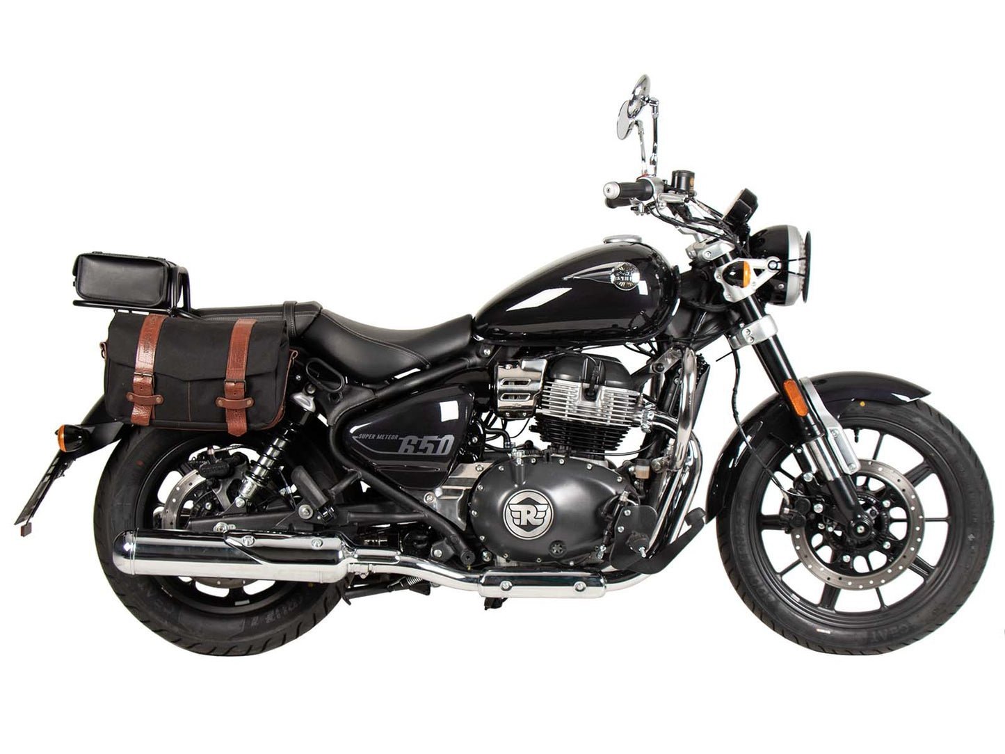 Hepco & Becker Topcase carrier tube-type black for Royal Enfield Super Meteor 650 (2023-)