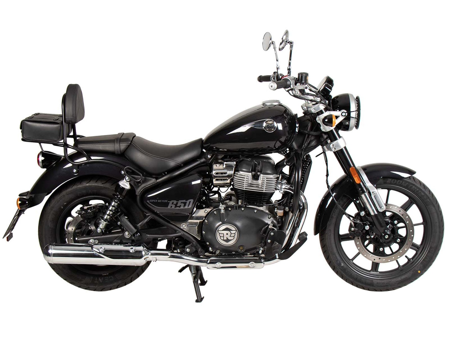 Hepco & Becker Sissybar with rearrack black for Royal Enfield Super Meteor 650 (2023-)