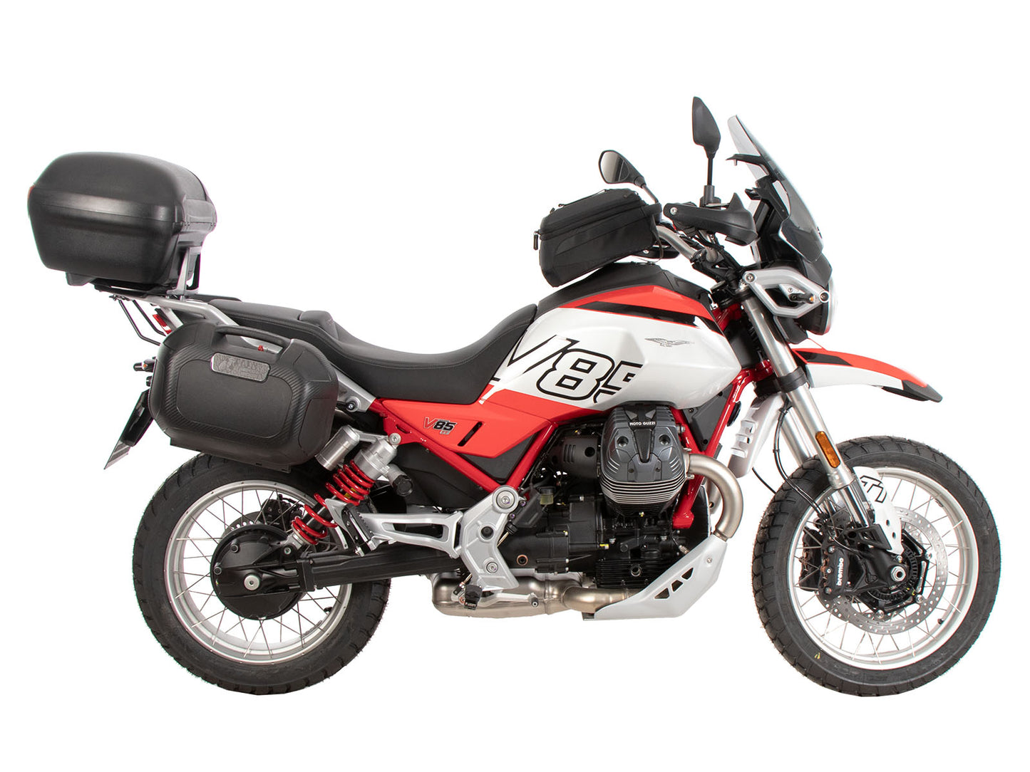 Hepco & Becker Alurack topcasecarrier black for Moto Guzzi V 85 TT / Strada / Travel (2024-)