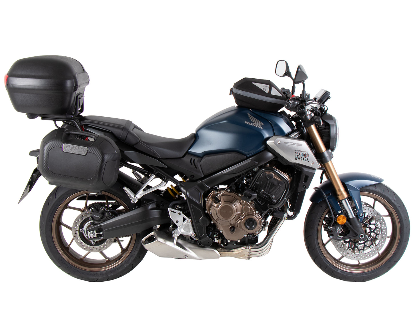 Hepco & Becker Alurack top case carrier black for Honda CB 650 R (2021-2023)