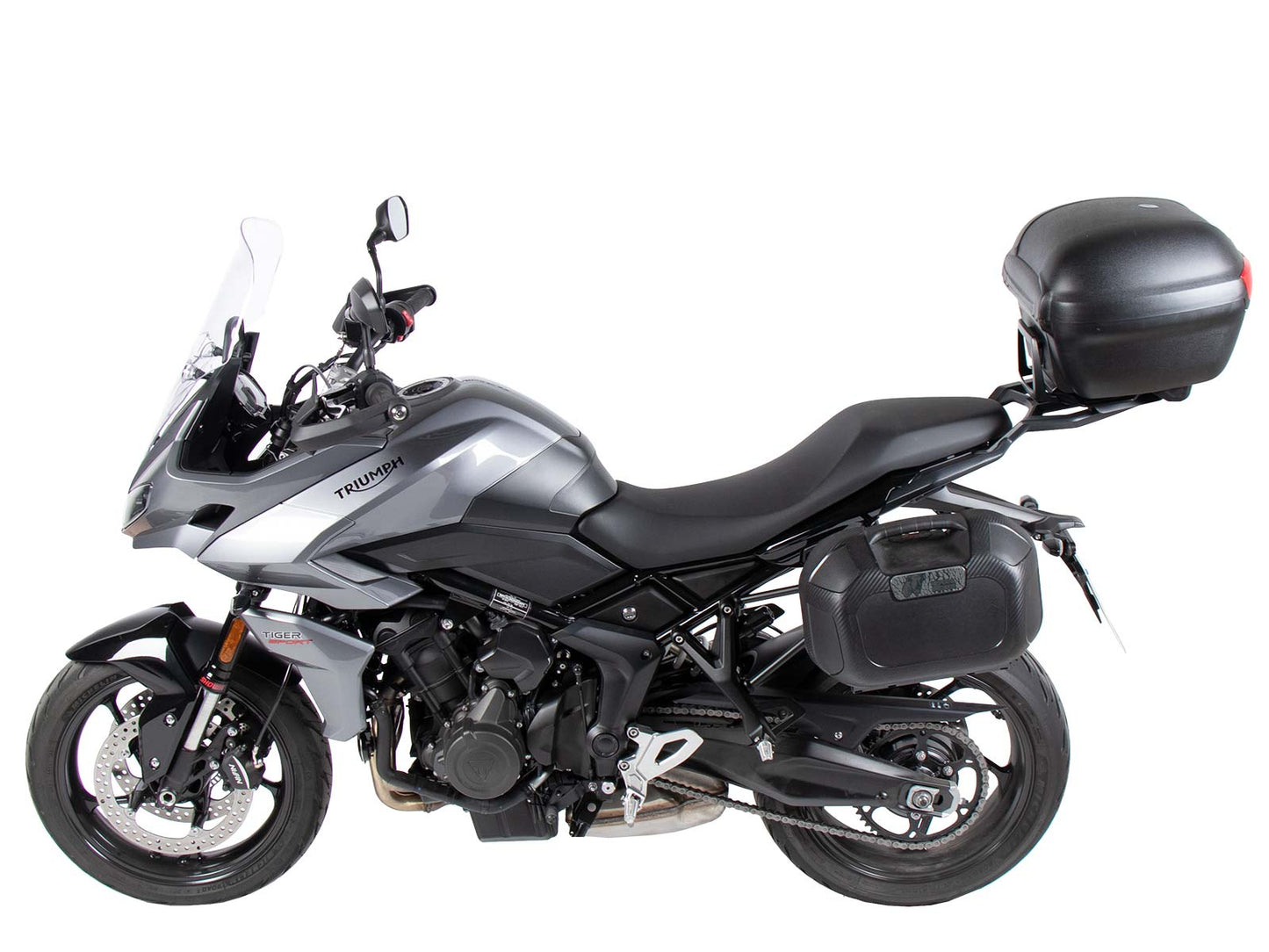 Hepco & Becker Alurack top case carrier black for combination with original rear rack for Triumph Tiger Sport 800 (2025-)