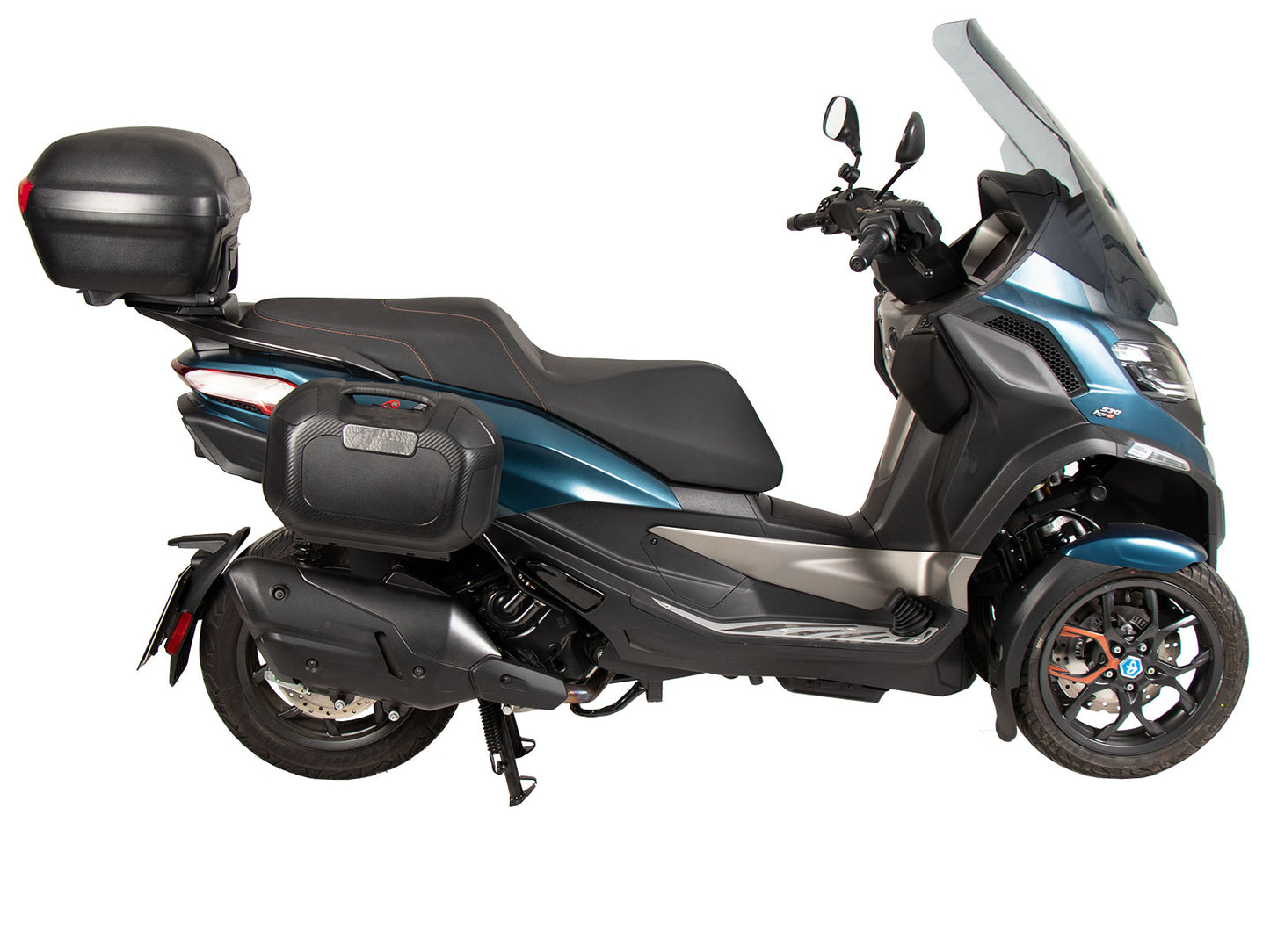 Hepco & Becker Alurack top case carrier black for combination with original rear rack for Piaggio MP3 400 / Sport 400
