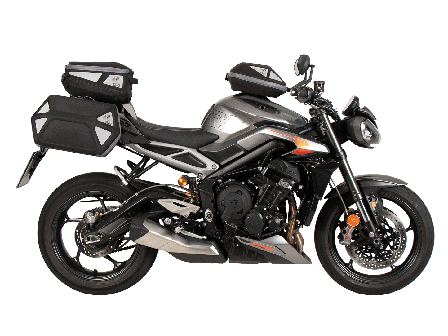 Hepco & Becker C-Bow sidecarrier black for Triumph Street Triple 765 S/R/RS/R Low/Moto2 (2017-)