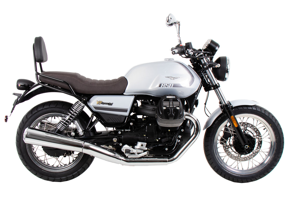 Hepco & Becker Sissybar with rearrack black for Moto Guzzi V7 Special/Stone/Centenario (2021-2024)