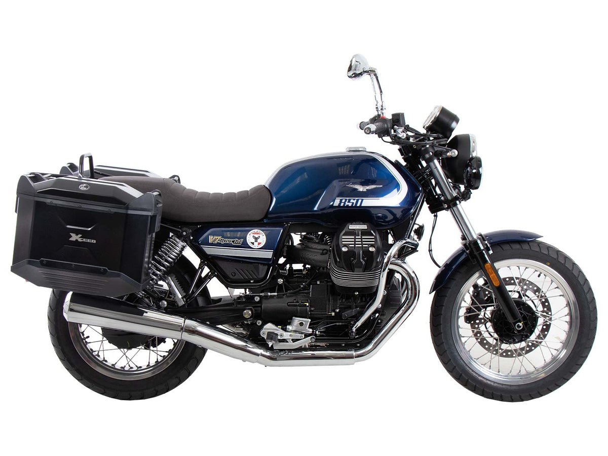 Hepco & Becker Side carrier permanent mounted black for Moto Guzzi V7 Special/Stone/Centenario (850 ccm) (2021-2024)