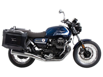 Hepco & Becker Side carrier permanent mounted black for Moto Guzzi V7 Special/Stone/Centenario (850 ccm) (2021-2024)