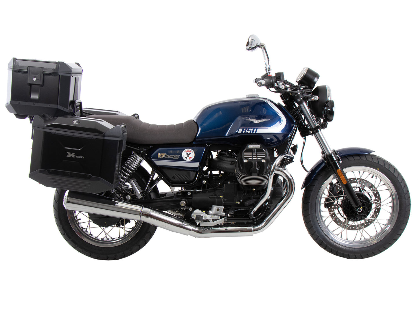 Hepco & Becker Tube rear rack chrome for Moto Guzzi V7 Special/Stone/Centenario (850 ccm) (2021-2024)