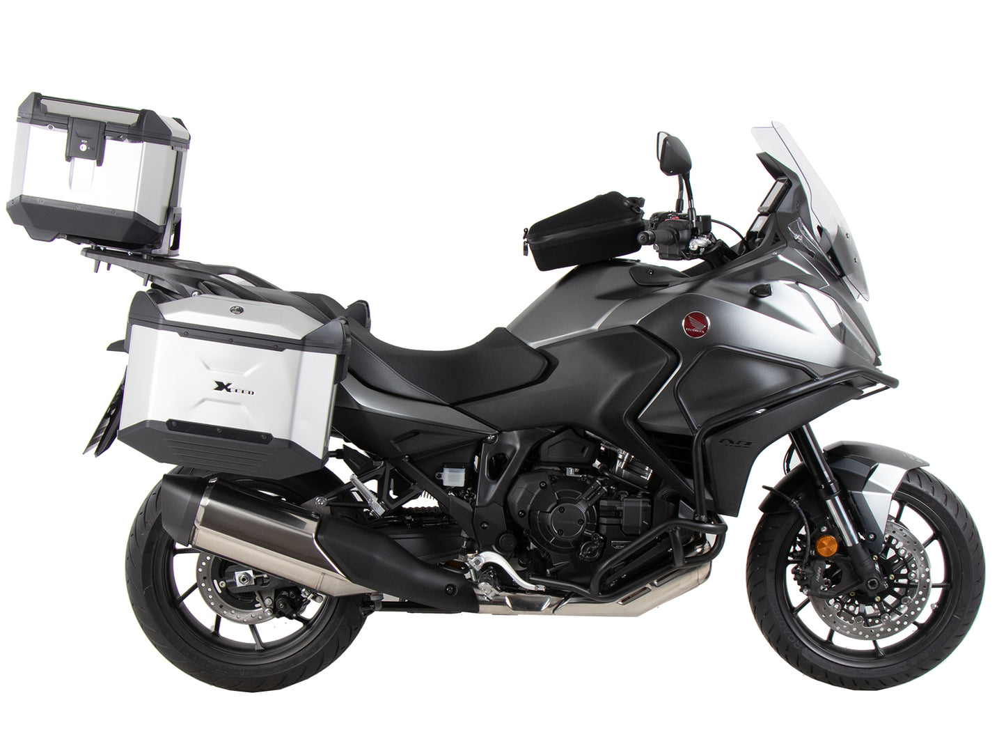 Hepco & Becker Alurack top case carrier black for combination with original rear rack for Honda NT 1100 (2022-2024)