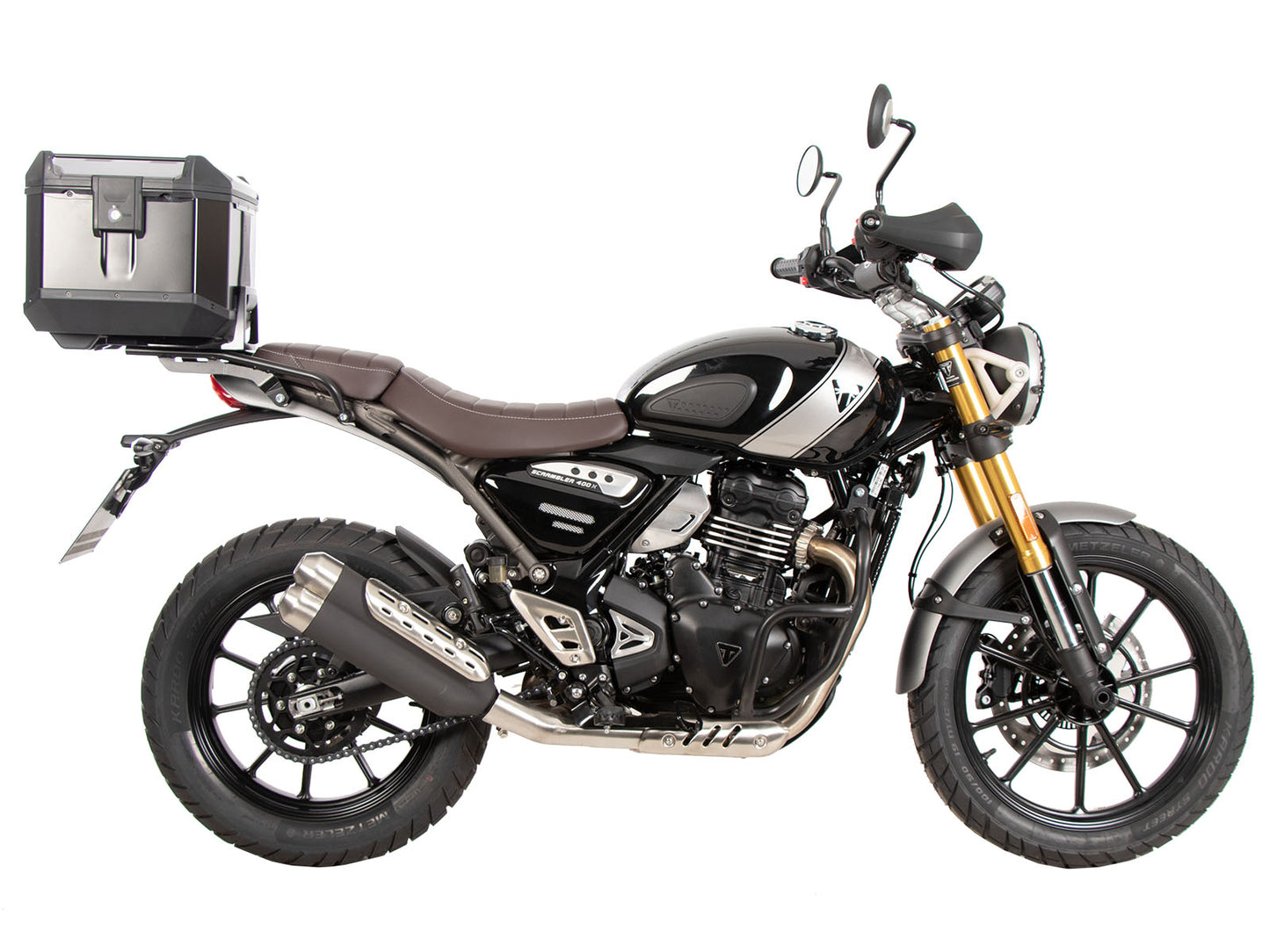 Hepco & Becker Alurack topcasecarrier black for Triumph Scrambler 400 X (2024-)