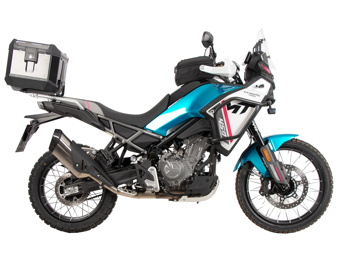 Hepco & Becker Alurack top case carrier black for combination with original rear rack for CF Moto 450 MT (2024-)