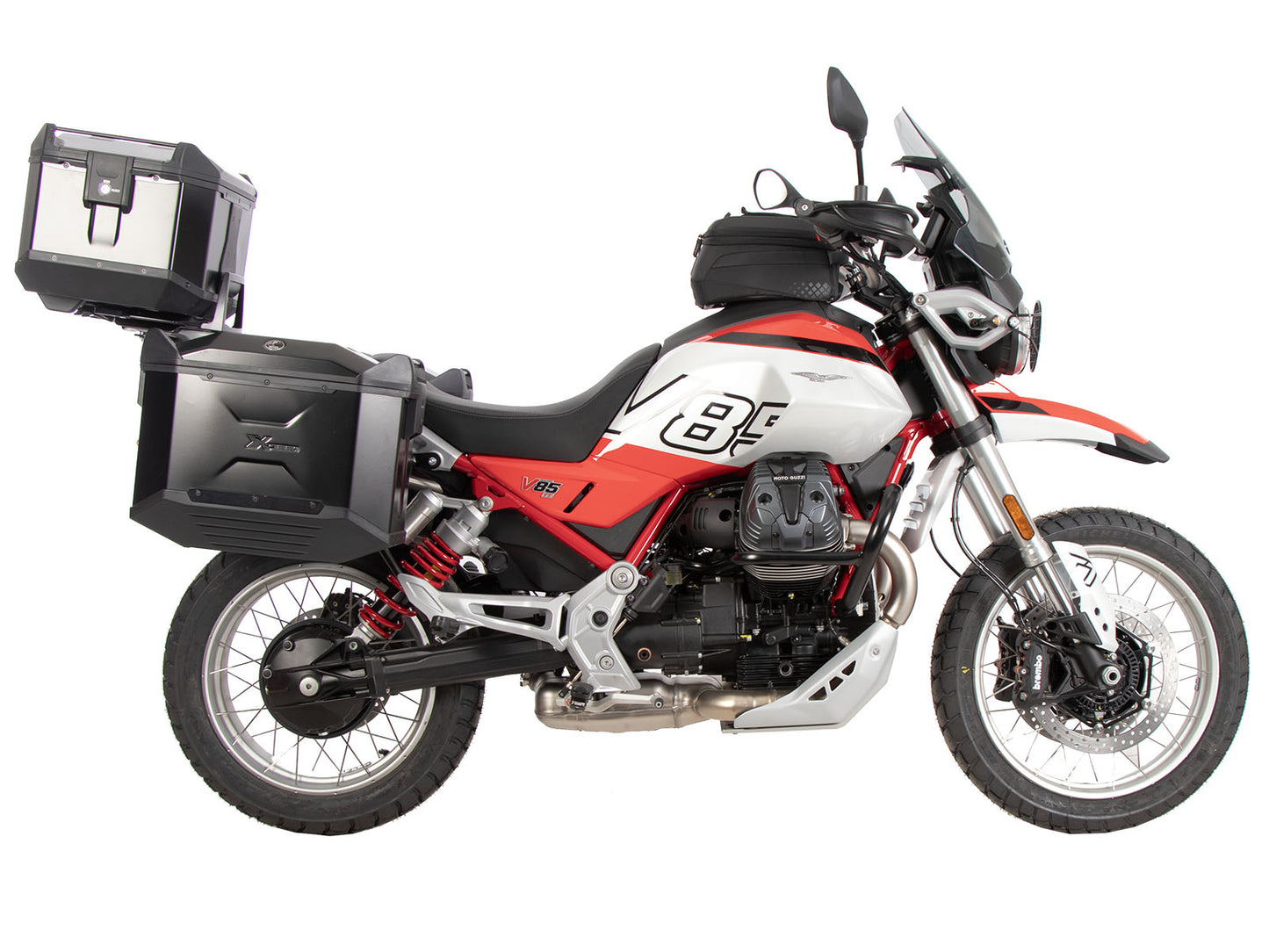 Hepco & Becker Sidecarrier permanent mounted black for Moto Guzzi V 85 TT / Strada / Travel (2024-)