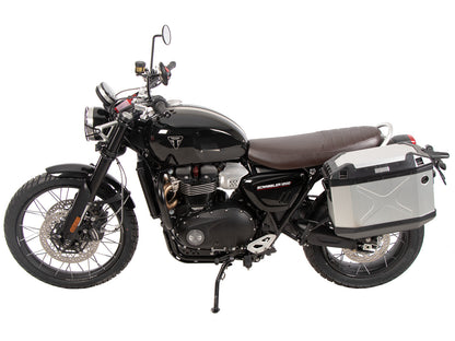 Hepco & Becker Sidecarrier one-sided left permanent mounted black for Triumph Scrambler 1200 X (2024-)