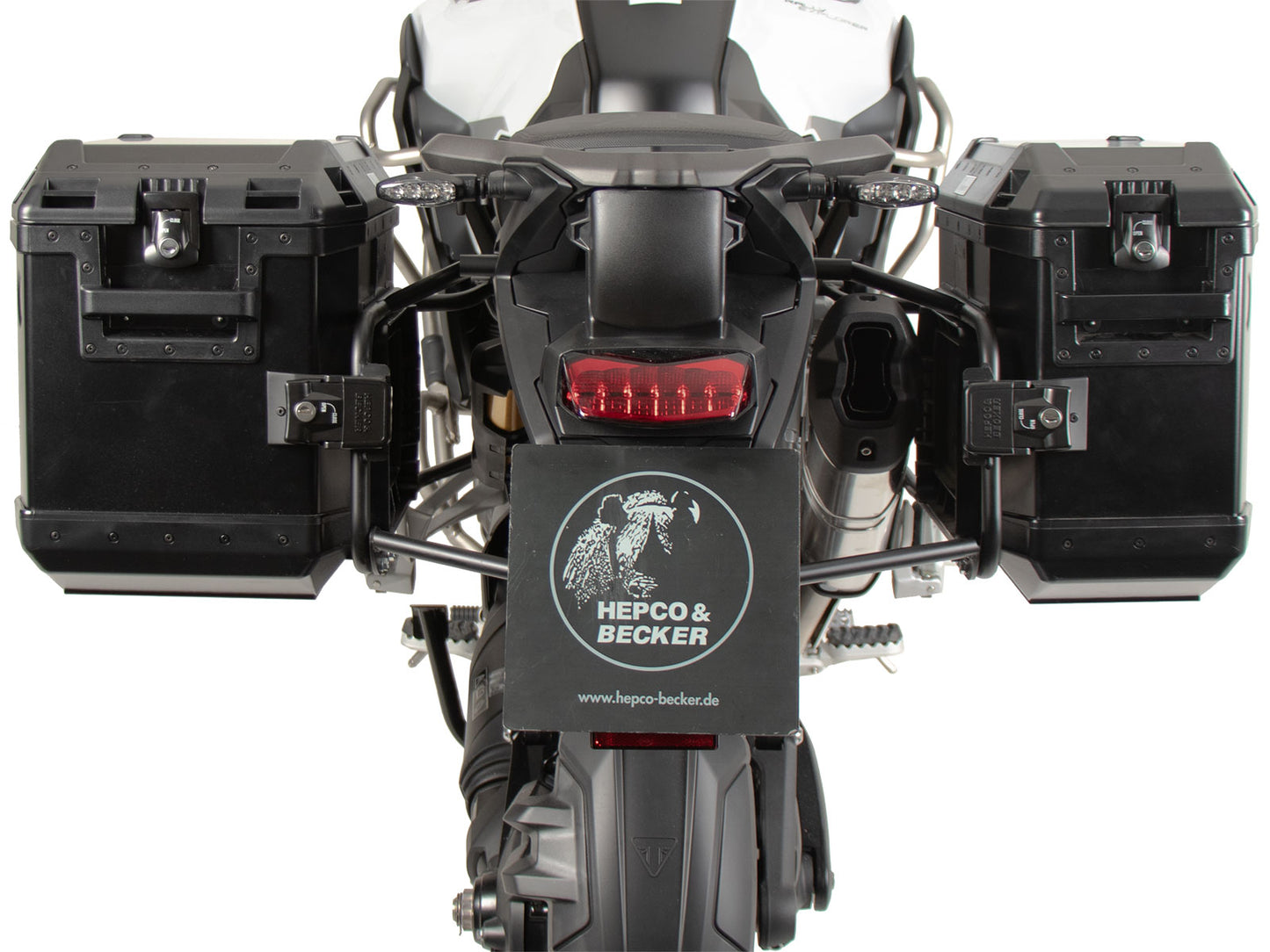 Hepco & Becker Sidecarrier permanent mounted black for Triumph Tiger 1200 Rally Explorer / GT Explorer (2022-)