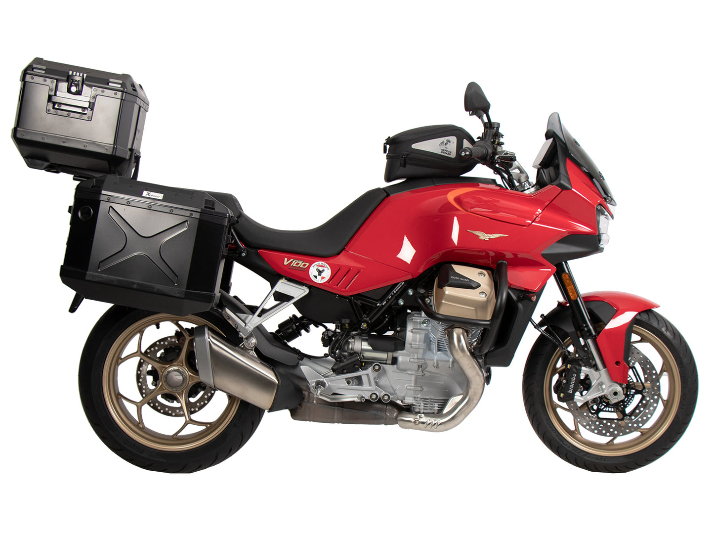 Hepco & Becker Alurack topcasecarrier black for Moto Guzzi V100 Mandello / S (2022-)