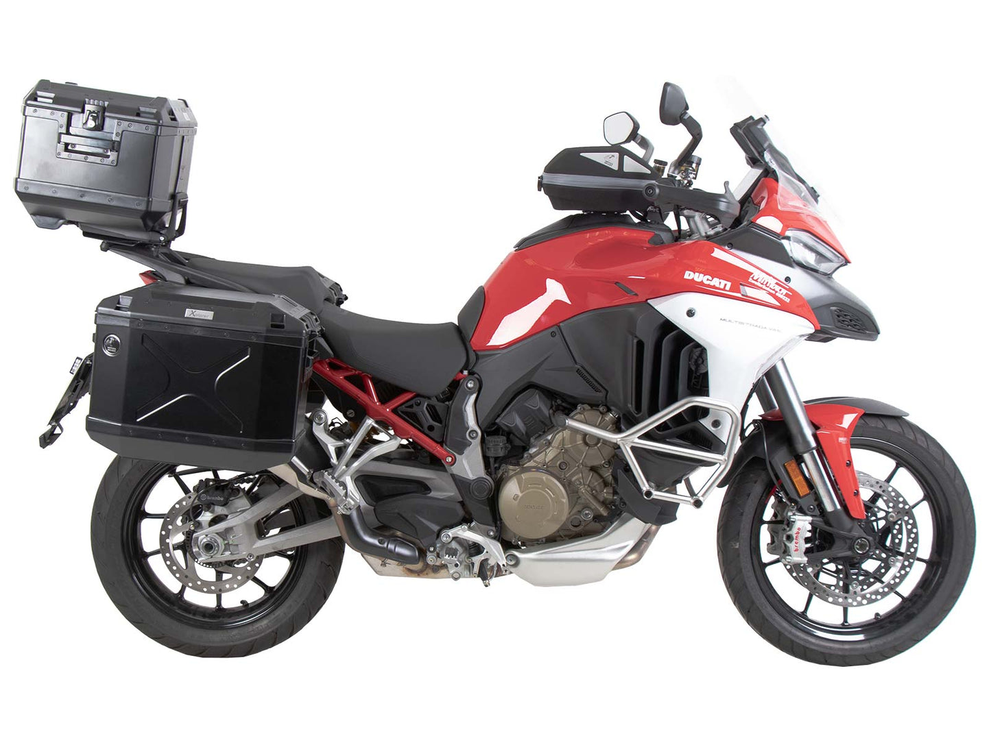 Hepco & Becker Alurack top case carrier black for combination with original rear rack for Ducati Multistrada V4 / S / Pikes Peak / Rally (2025-)