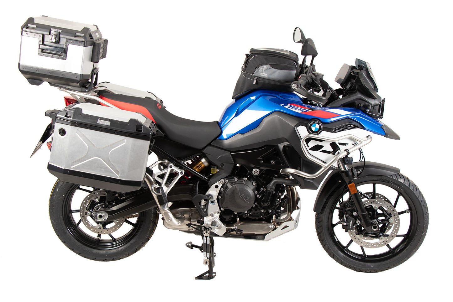 Hepco & Becker Alurack topcasecarrier black for original BMW-Touring stainless steel tube rear rack for BMW F 800 GS (2024-)