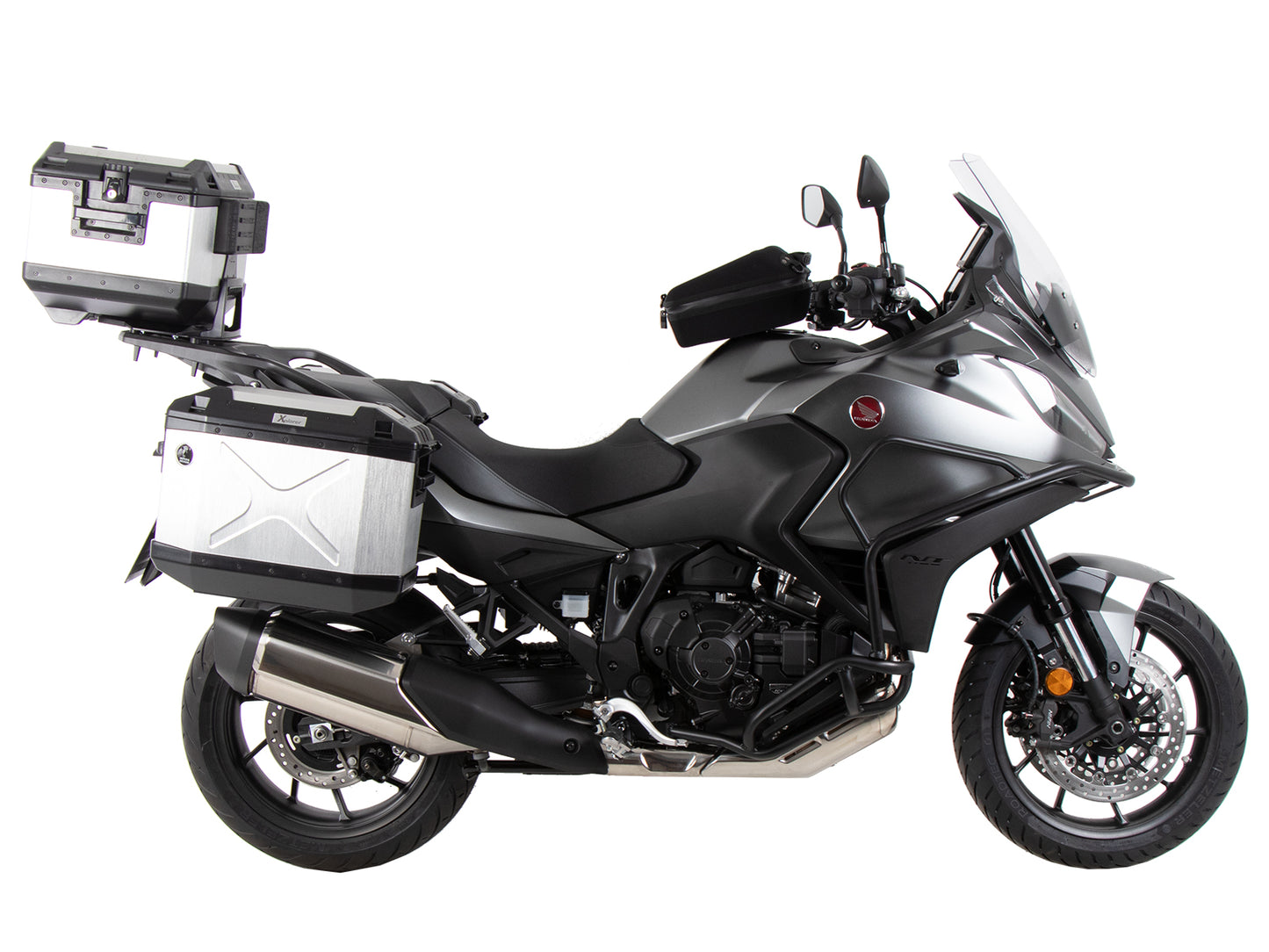 Hepco & Becker Alurack top case carrier black for combination with original rear rack for Honda NT 1100 (2022-2024)