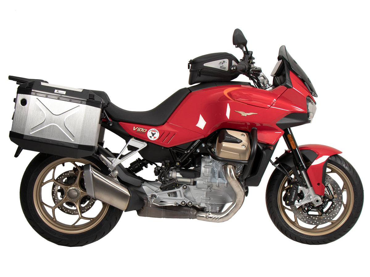 Hepco & Becker Sidecarrier permanent mounted black for Moto Guzzi V100 Mandello / S (2022-)