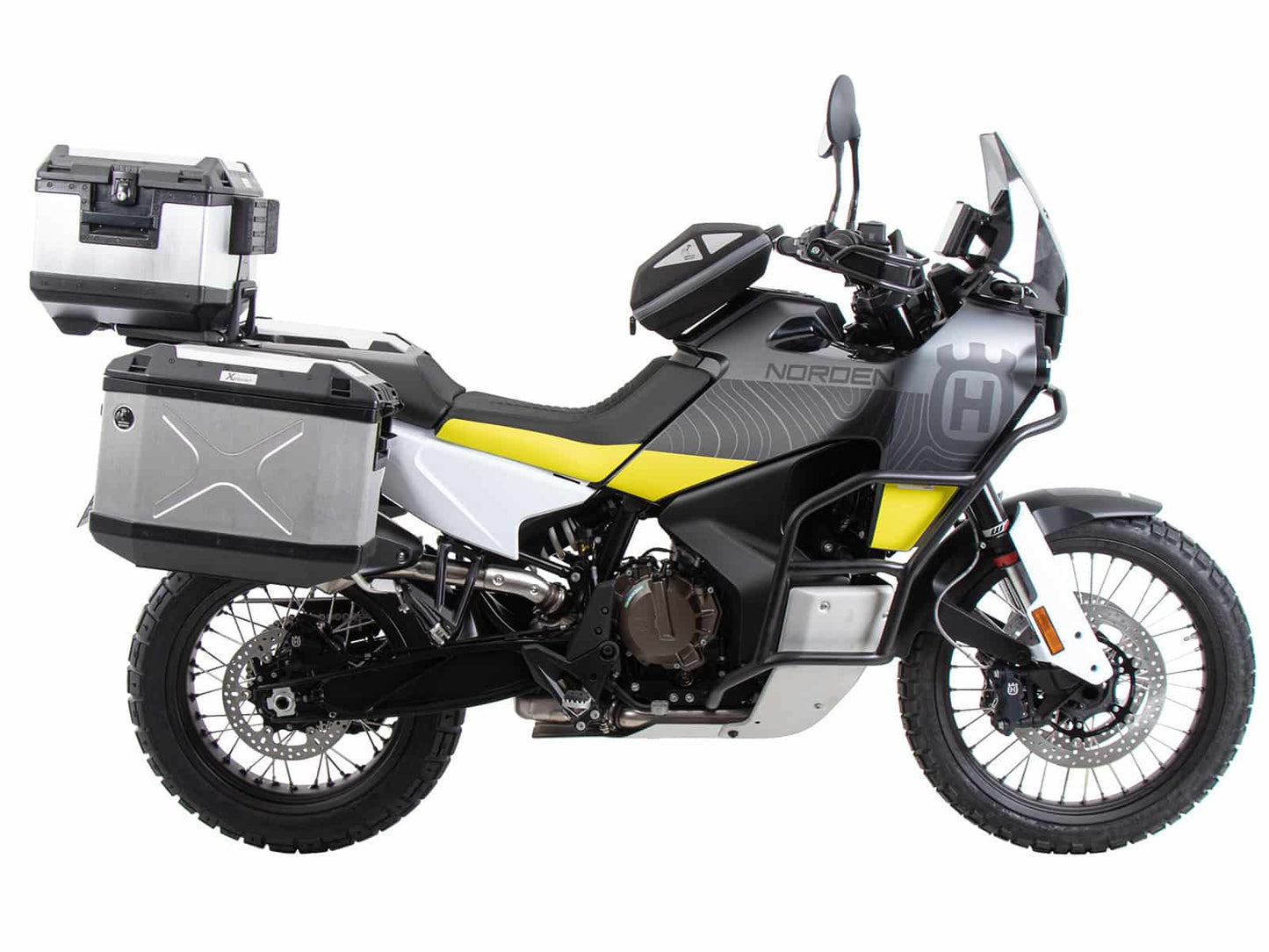 Hepco & Becker Alurack top case carrier black for combination with original rear rack for Husqvarna Norden 901 / Expedition (2022-)