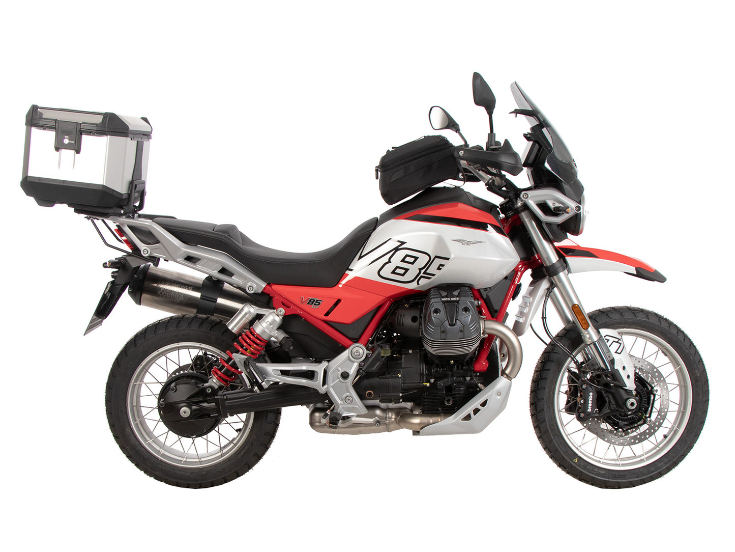 Hepco & Becker Alurack topcasecarrier black for Moto Guzzi V 85 TT / Strada / Travel (2024-)