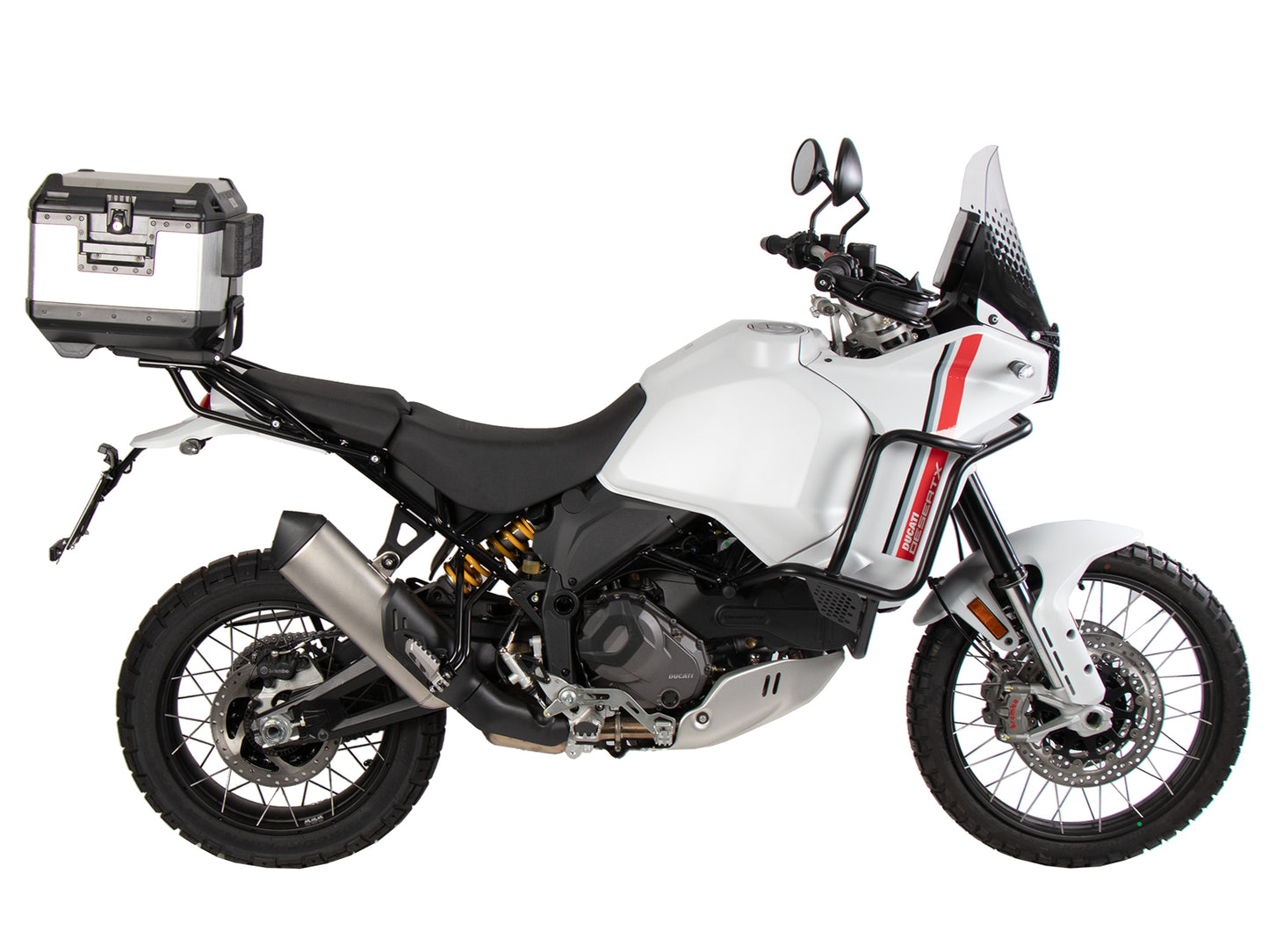 Hepco & Becker Alurack top case carrier black for Ducati Desert X (2022-)