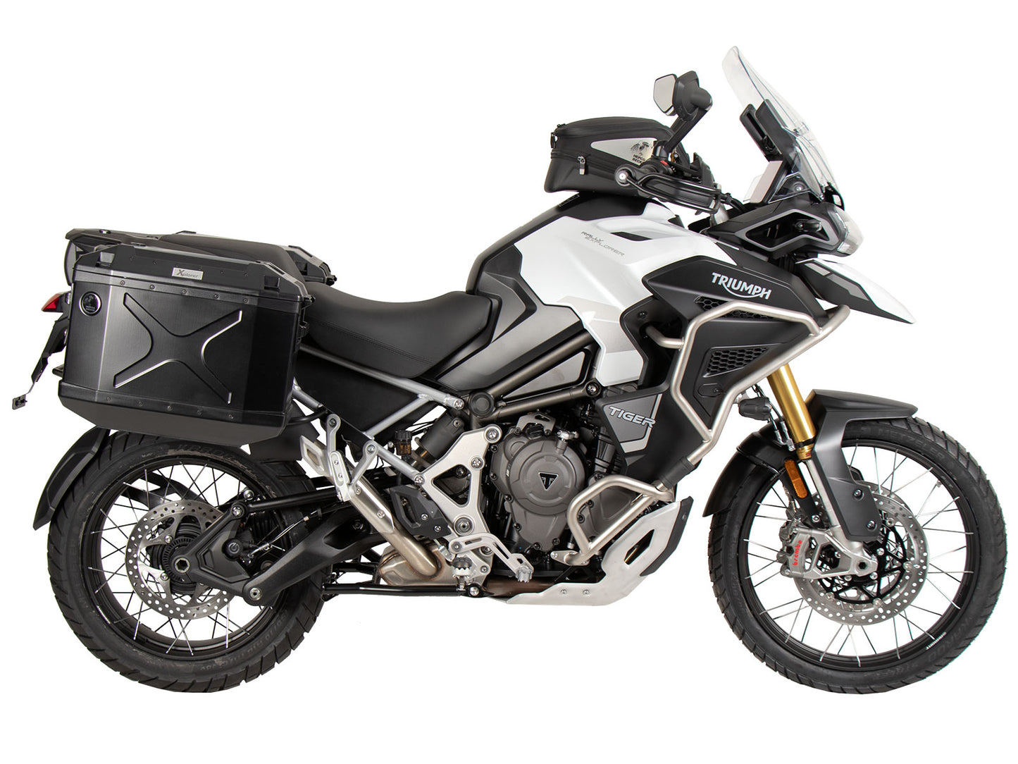Hepco & Becker Sidecarrier permanent mounted black for Triumph Tiger 1200 Rally Pro / GT Pro / GT (2022-)