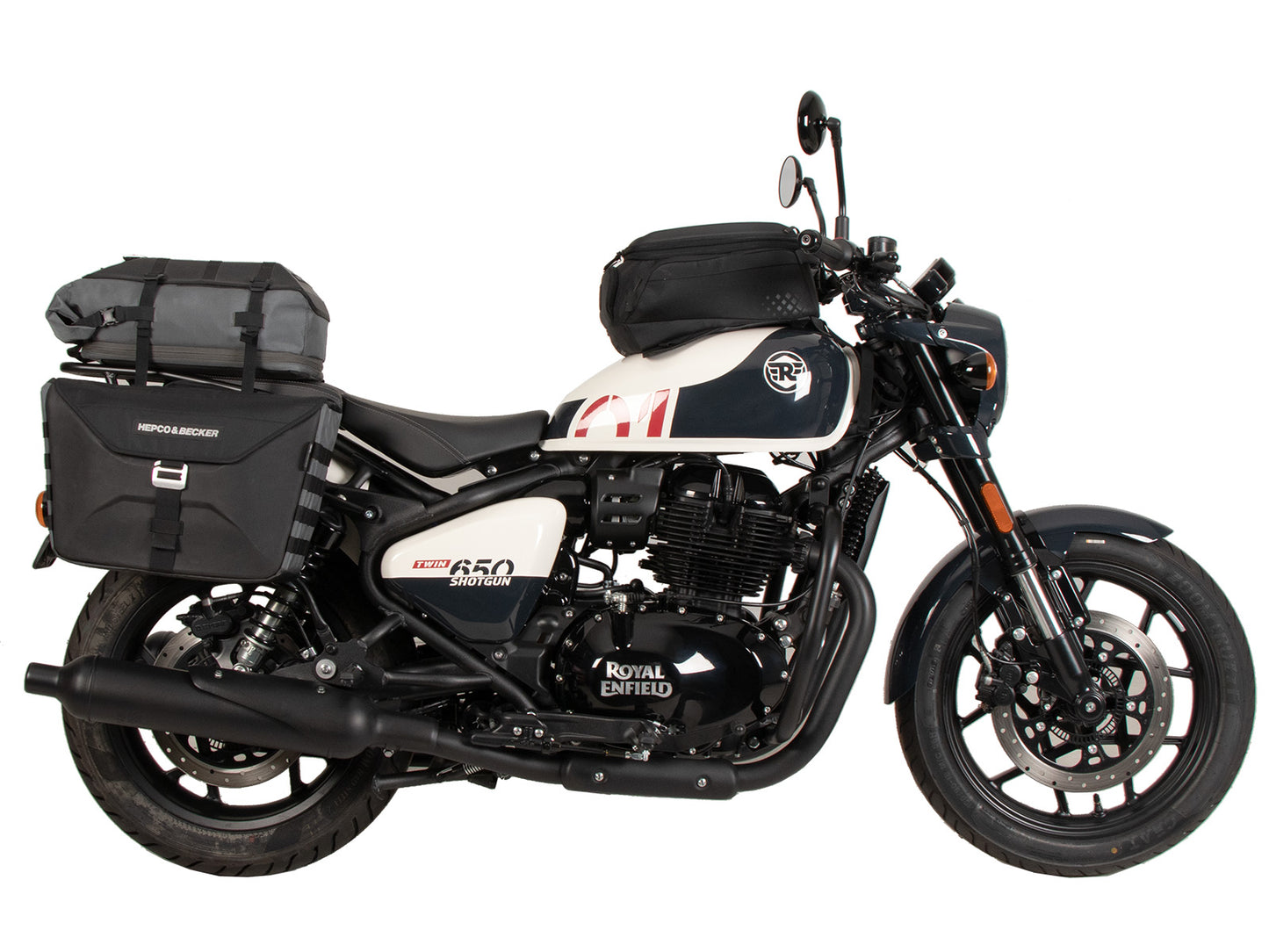 Hepco & Becker Tube rear rack black for Royal Enfield Shotgun 650 (2024-)