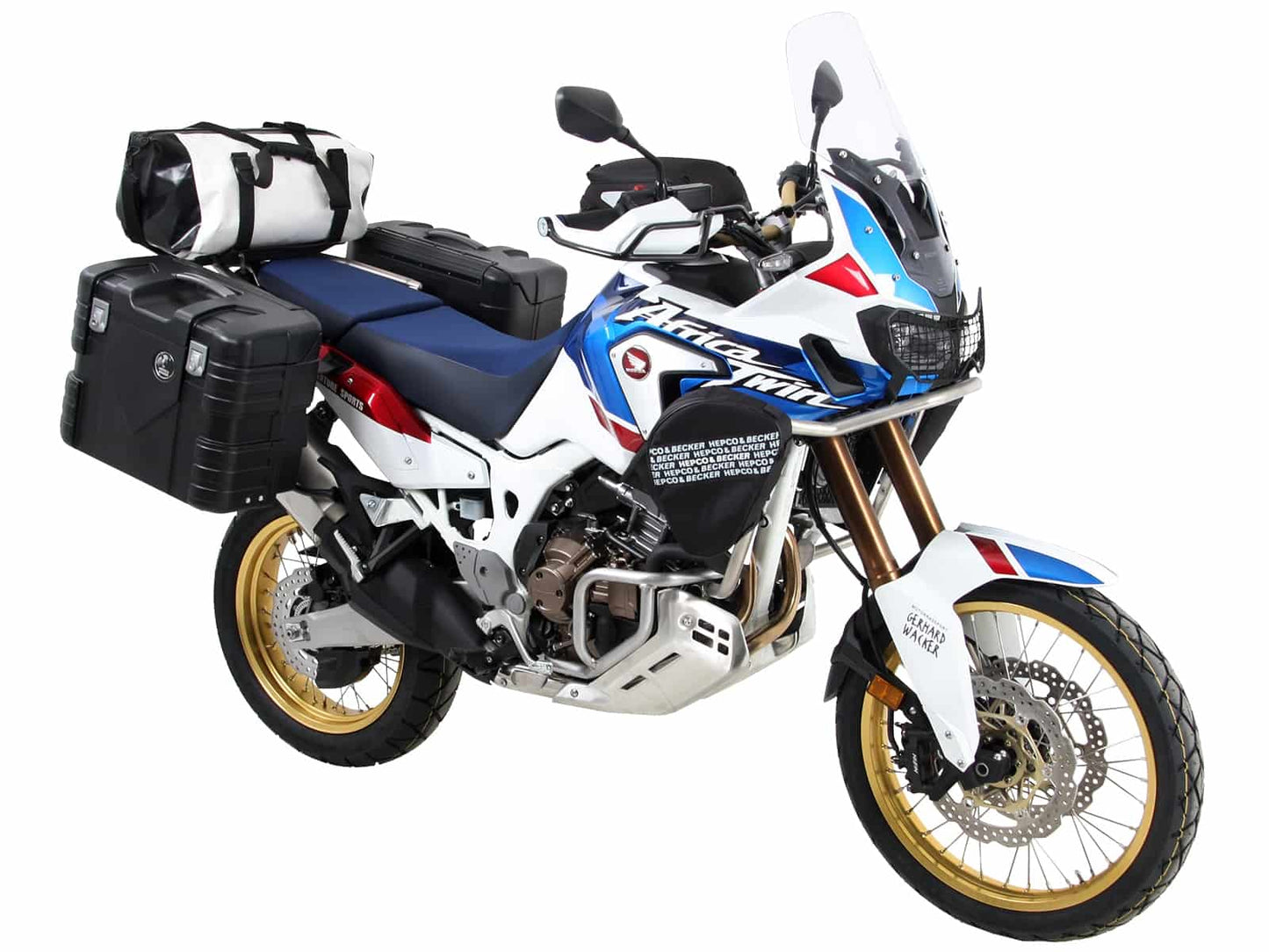 Hepco & Becker Sidecarrier permanent mounted black for Honda CRF1000L Africa Twin Adventure Sports (2018-2019)