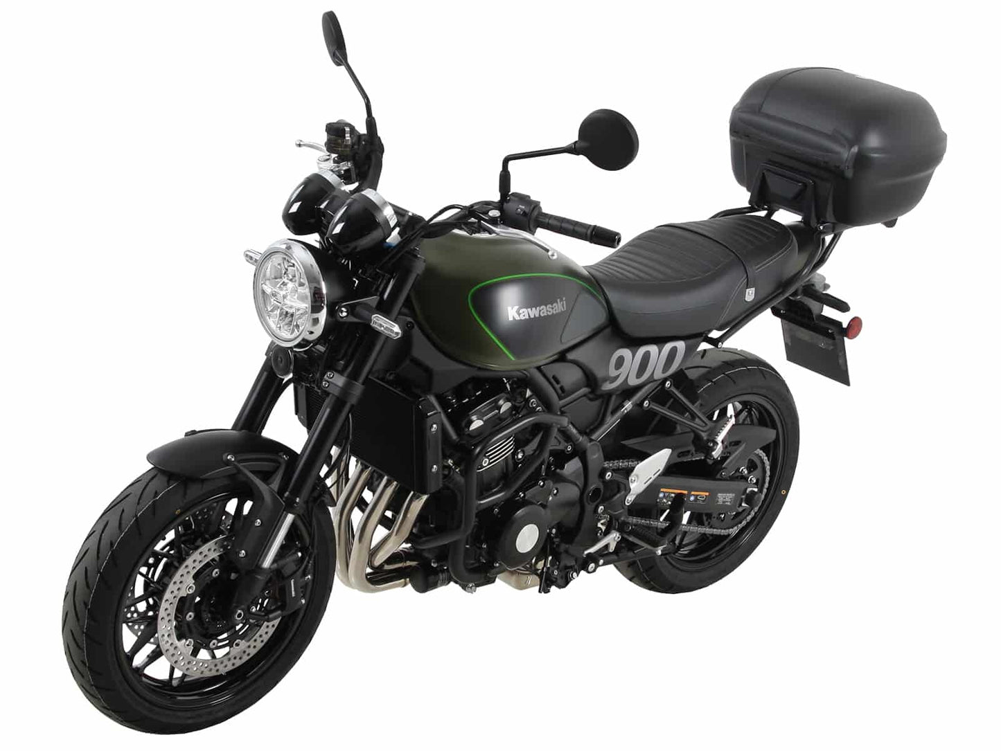 Hepco & Becker Alurack top case carrier black for Kawasaki Z 900 RS/Cafe (2018-2025) / Z 900 RS SE (2022-2025)
