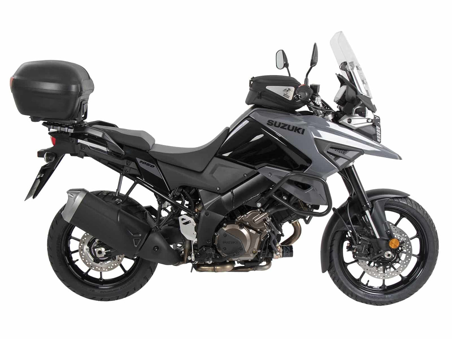 Hepco & Becker Alurack top case carrier black for combination with original rear rack for Suzuki V-Strom 1050 / XT (2020-2022)