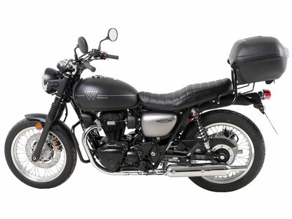 Hepco & Becker Topcase carrier tube-type chrome for Kawasaki W 800 Street / Cafe / Standard (2019-2025)