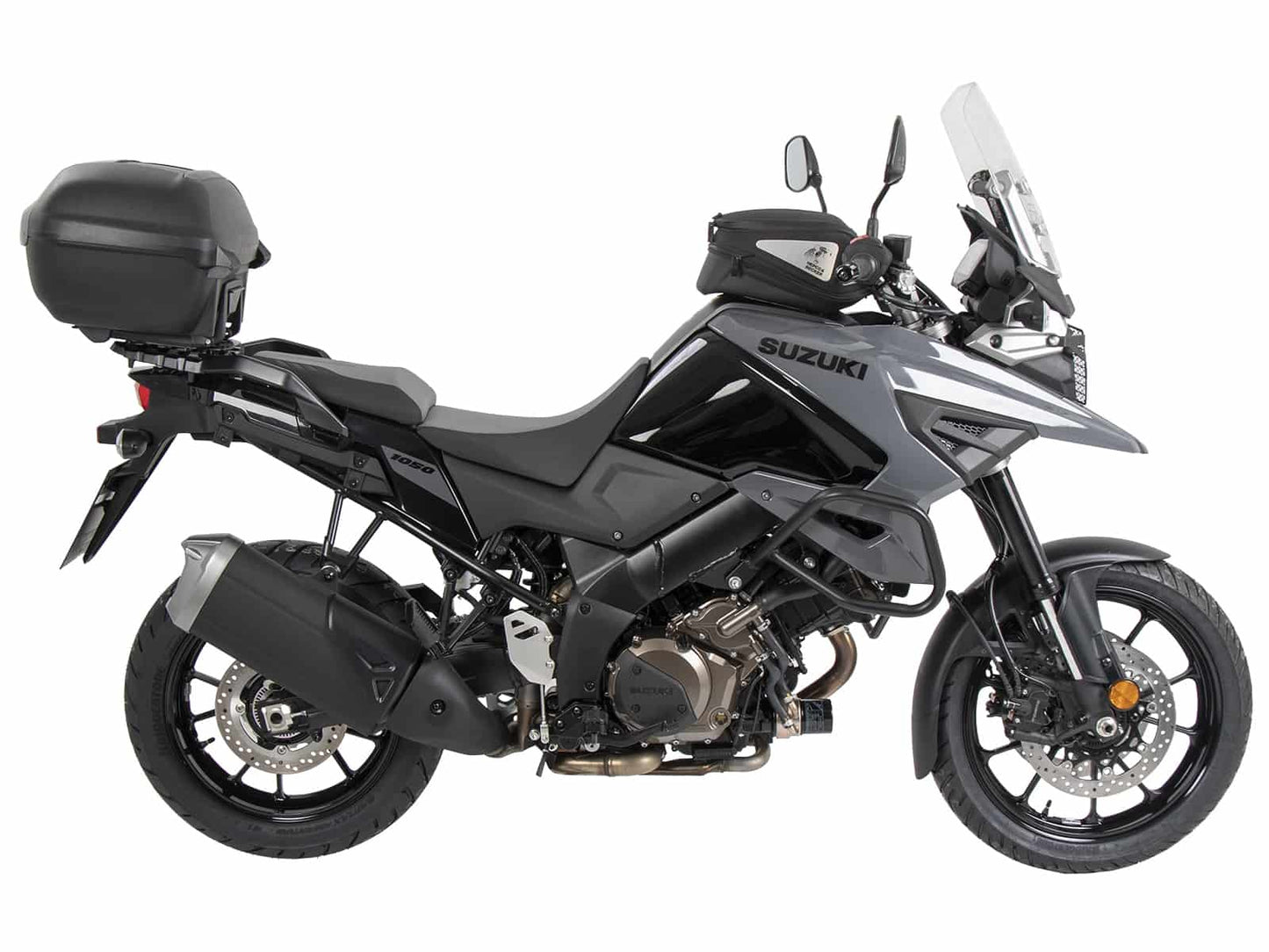 Hepco & Becker Alurack top case carrier black for combination with original rear rack for Suzuki V-Strom 1050 / XT (2020-2022)