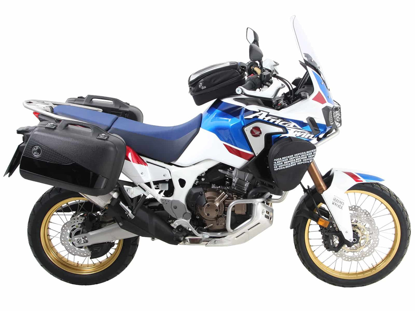 Hepco & Becker Sidecarrier permanent mounted black for Honda CRF1000L Africa Twin Adventure Sports (2018-2019)