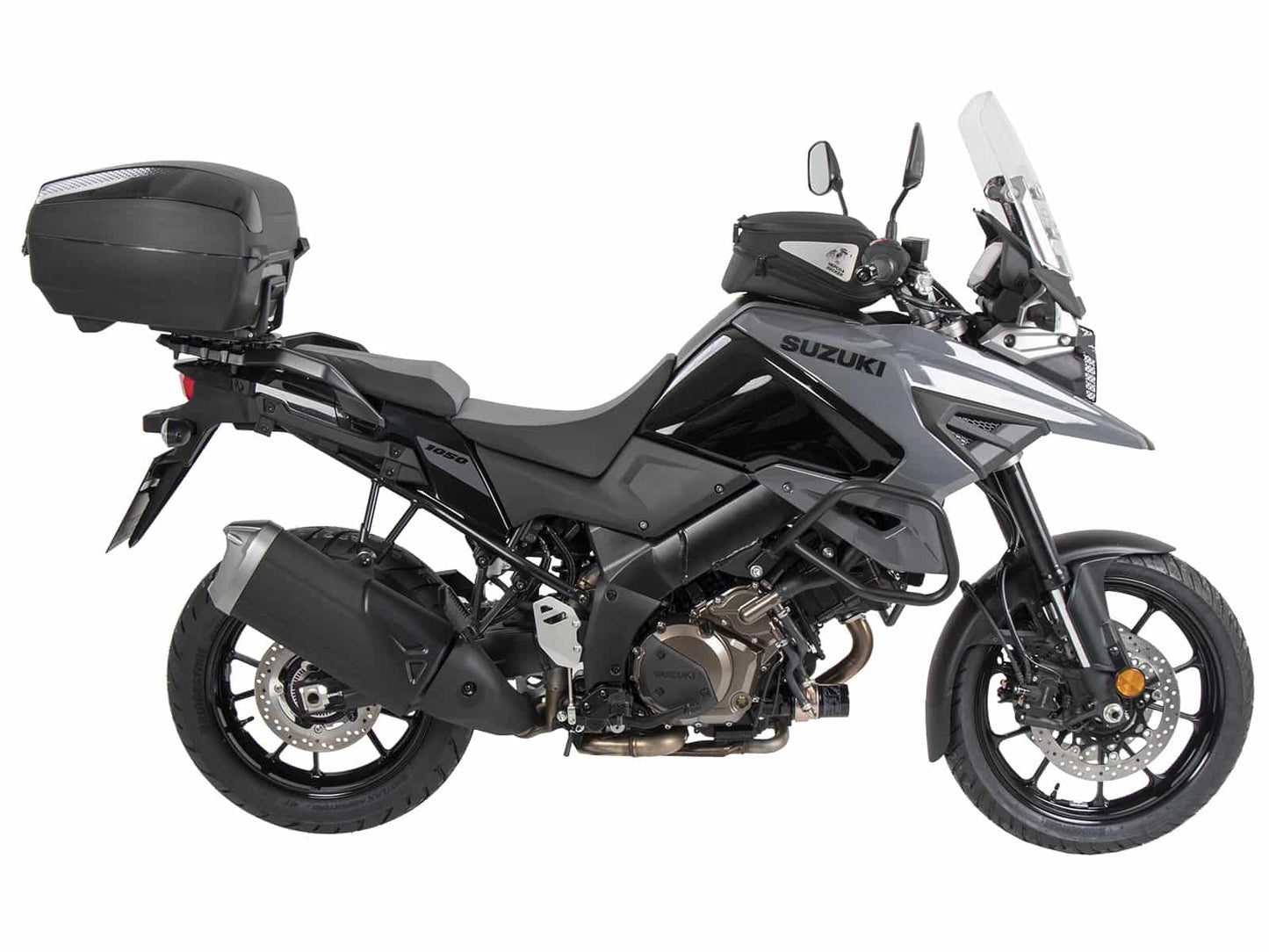 Hepco & Becker Alurack top case carrier black for combination with original rear rack for Suzuki V-Strom 1050 / XT (2020-2022)