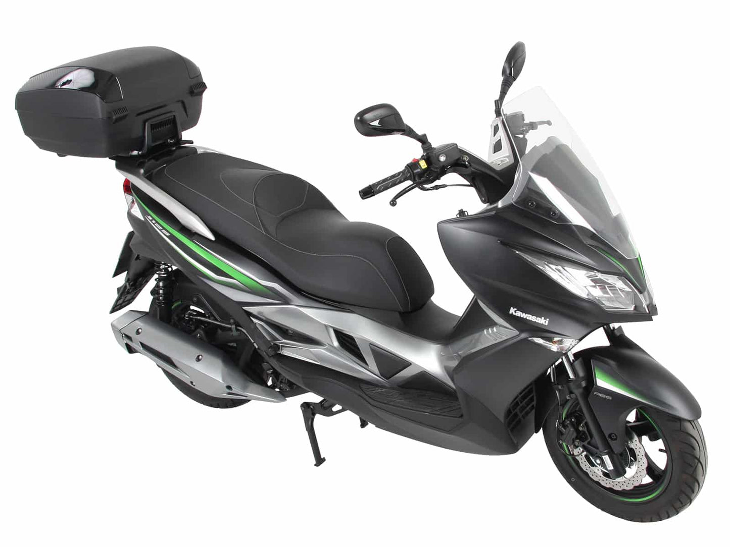 Hepco & Becker Alurack top case carrier black for combination with Kawasaki rear rack for Kawasaki J 125/300 (2014-2020)