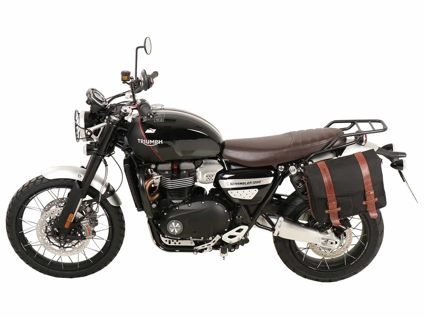 Hepco & Becker C-Bow sidecarrier only left side black for Triumph Scrambler 1200 XE (2019-2023)