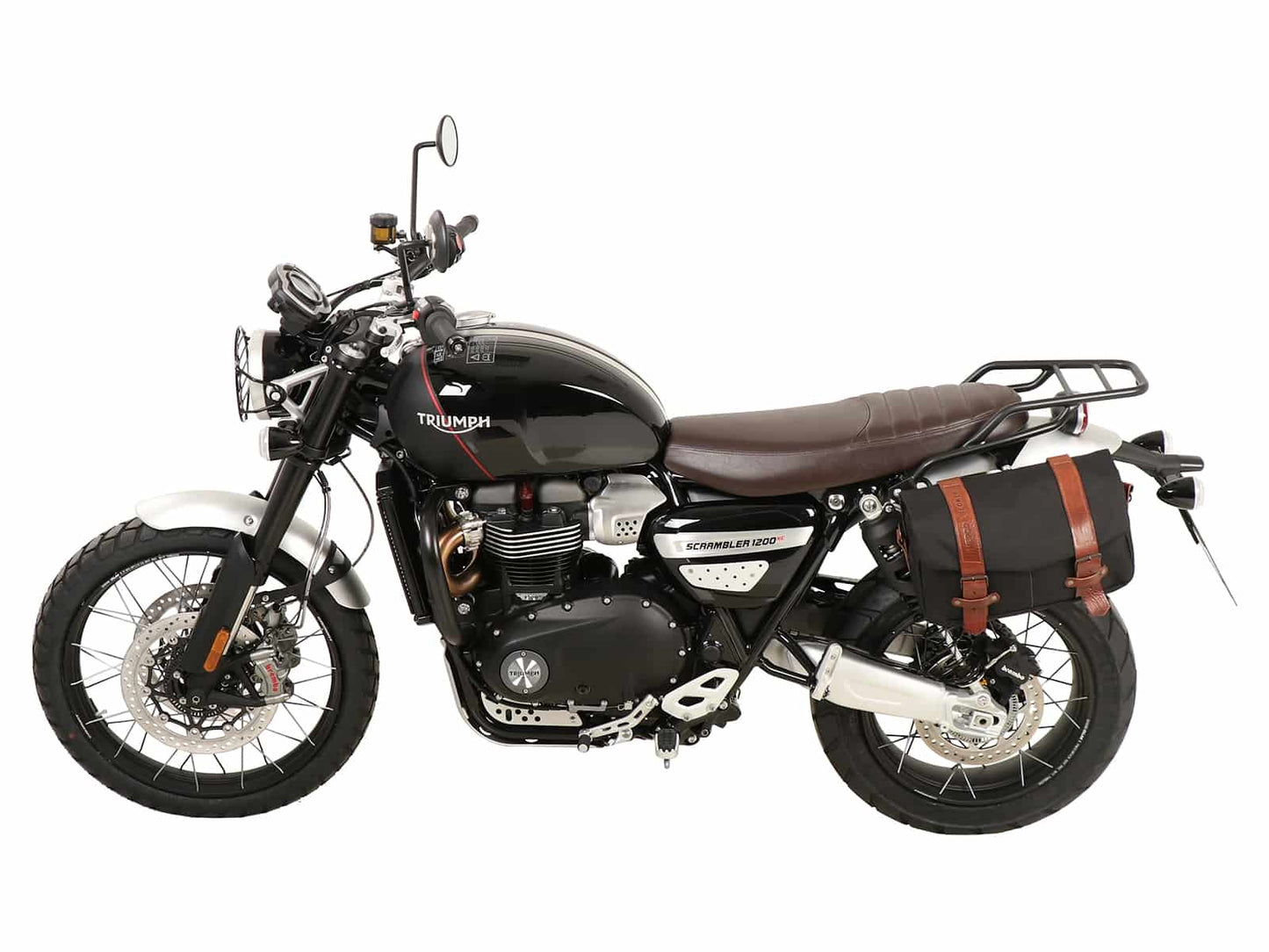 Hepco & Becker C-Bow sidecarrier only left side black for Triumph Scrambler 1200 XE (2019-2023)