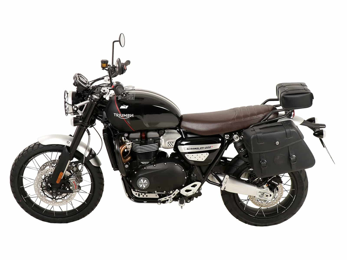 Hepco & Becker C-Bow sidecarrier only left side black for Triumph Scrambler 1200 XE (2019-2023)